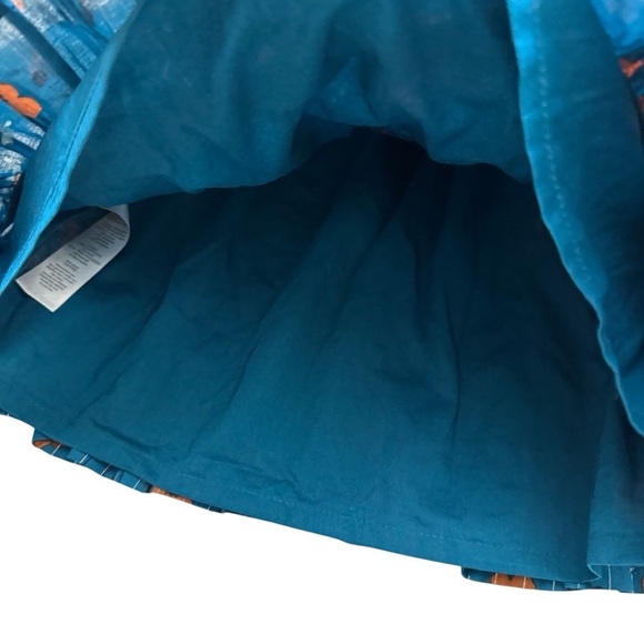 Carter’s Floral Blue Orange Dress Baby Girl 6M Long Sleeve NWOT - Picture 4 of 6